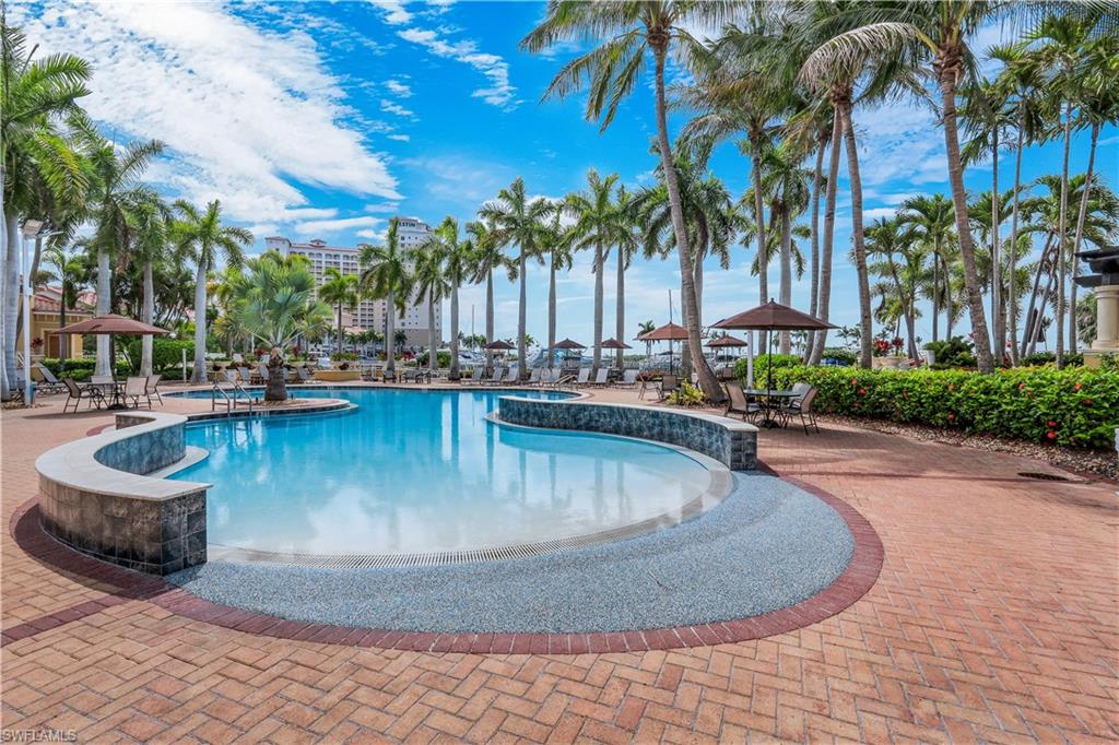 Enjoy resort-style amenities including the expansive community pool