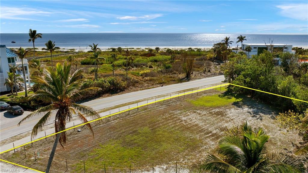 Bird's eye view of extended coastline