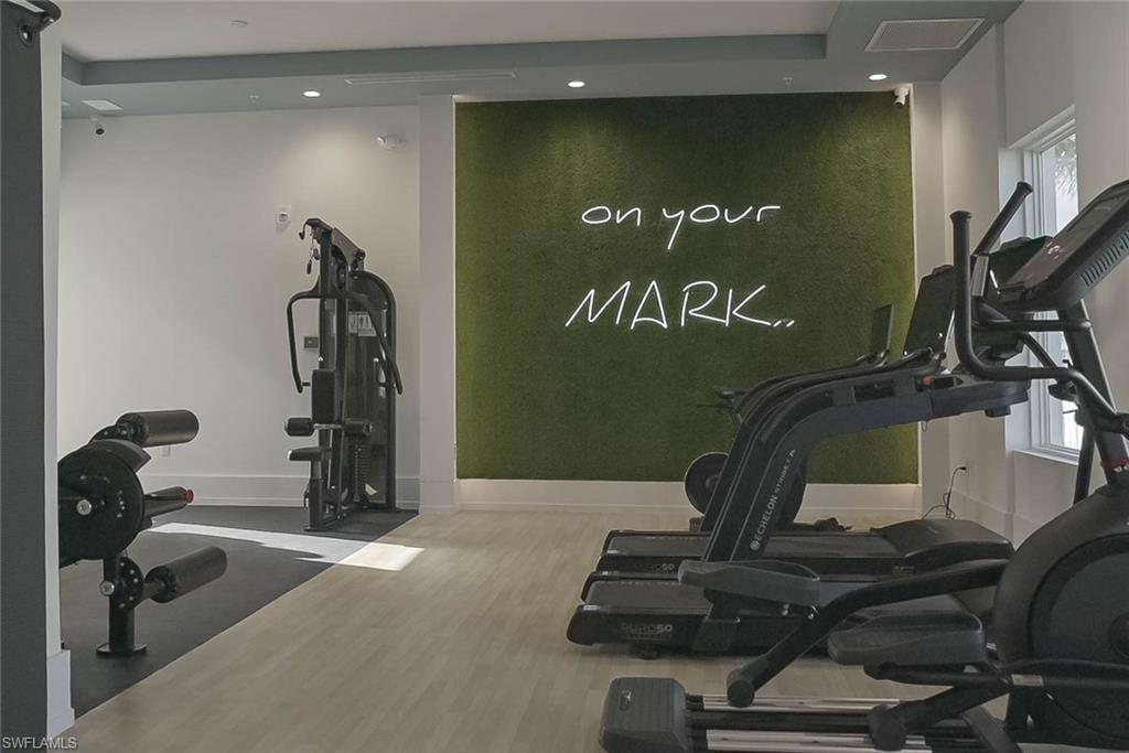Gym with state of the art equipment - this is on the amenity deck which is just steps from the patio
