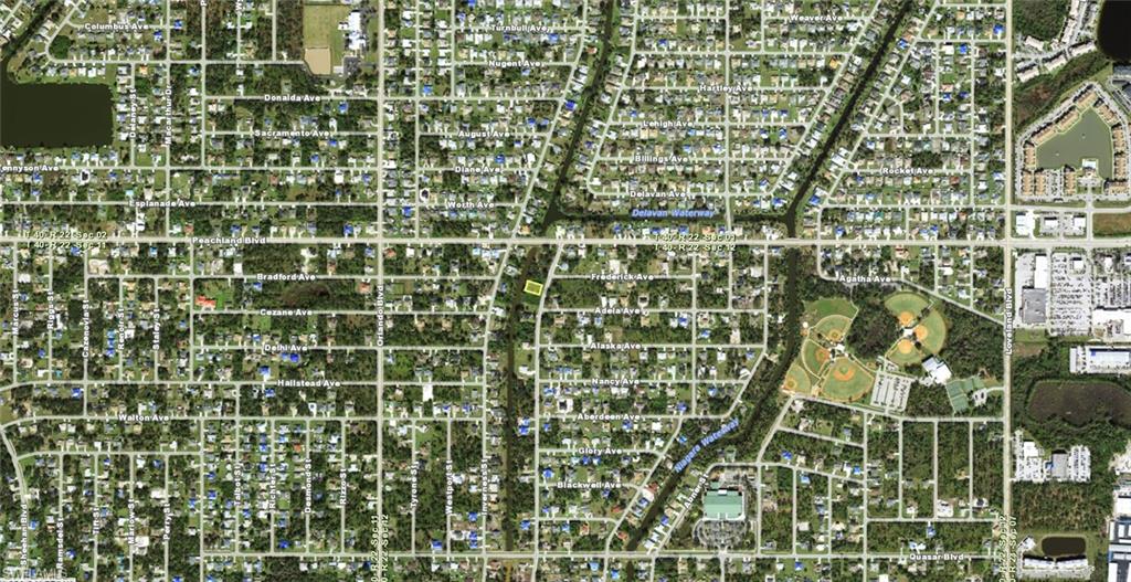 Aerial Map. Displaying the property's geographic location and surrounding infrastructure