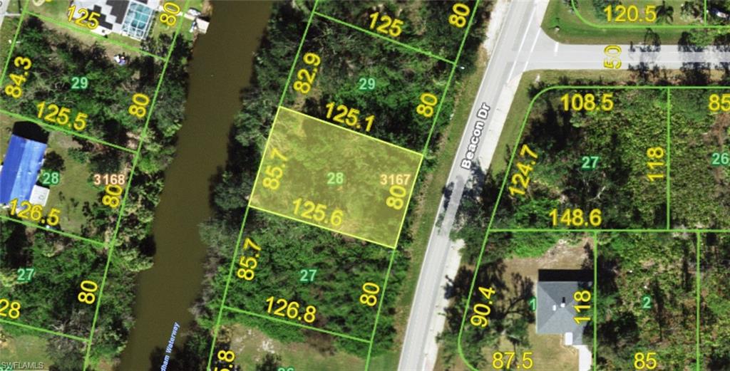 Property Survey Map. Displaying lot dimensions and property boundaries for the specified parcel