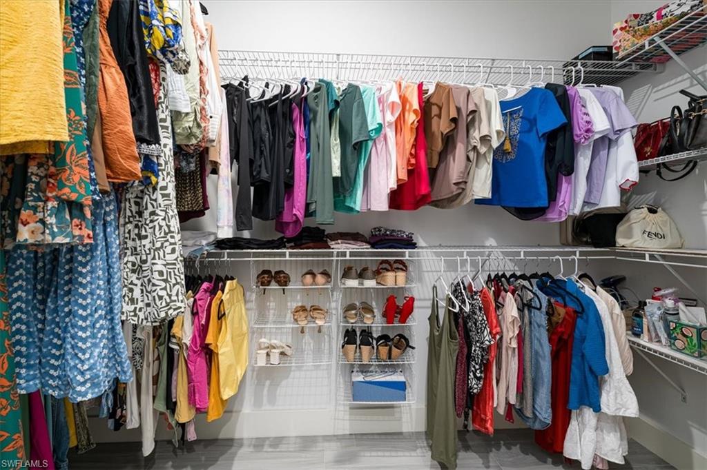 Walk-in  His & Her's Closets in Master Suite