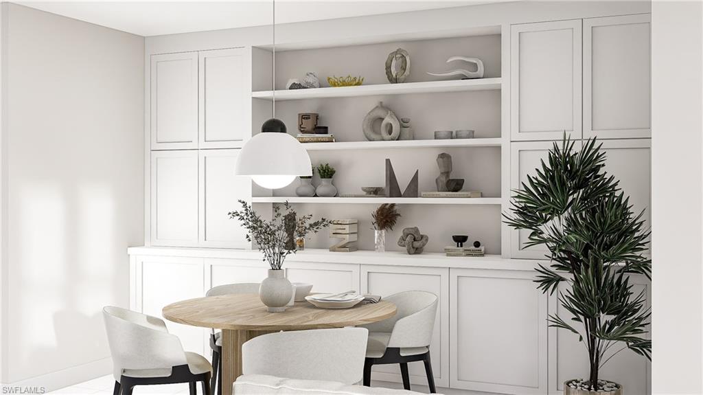 View of dining space