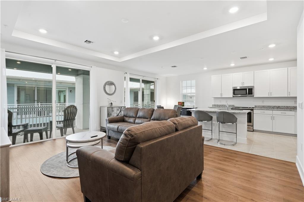 This spacious and bright great room is ready for its new owners!