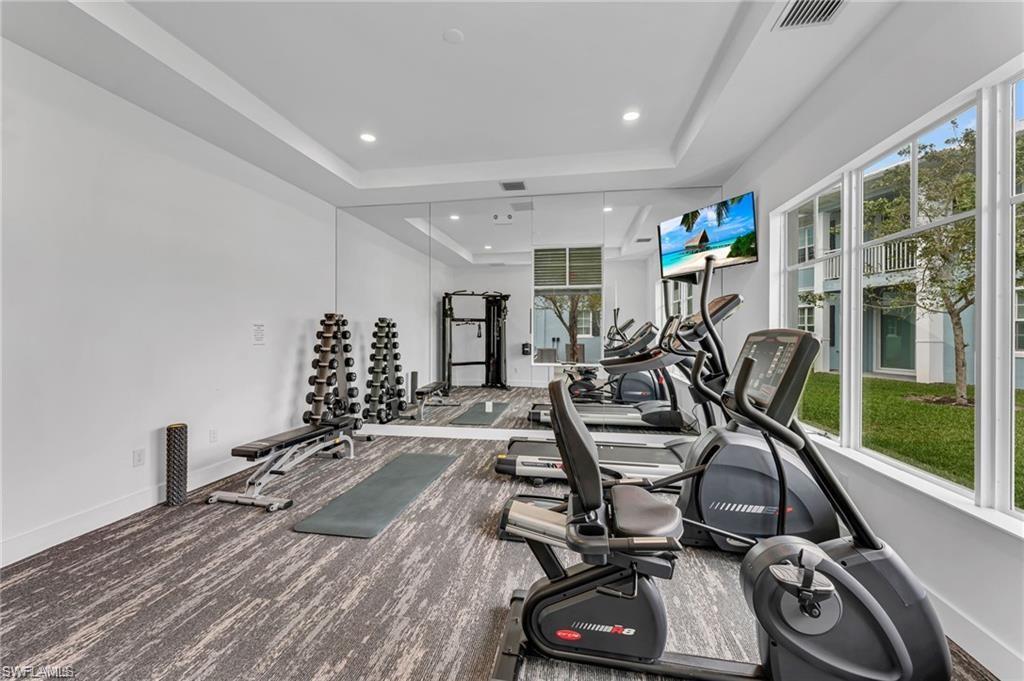 Community fitness room.