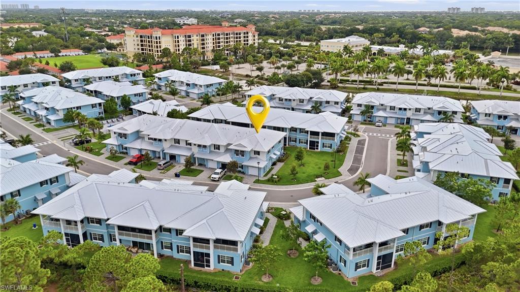 Aerial view of the property.