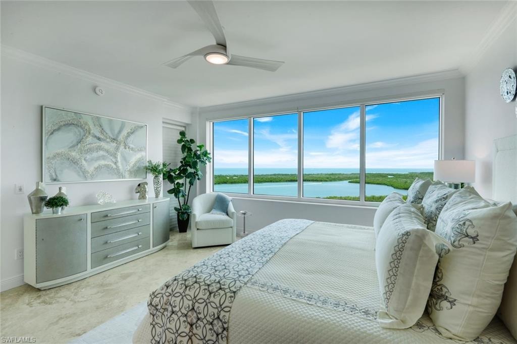 Panoramic Water Views from Primary Bedroom