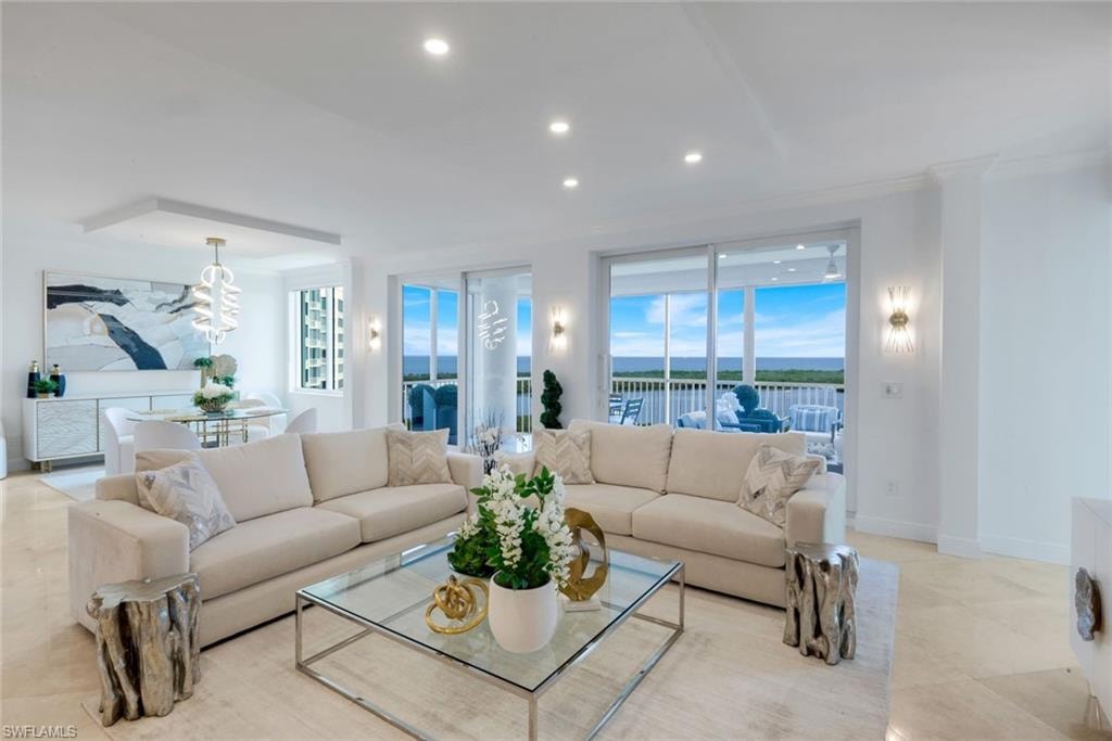 Great Room with Panoramic Water Views