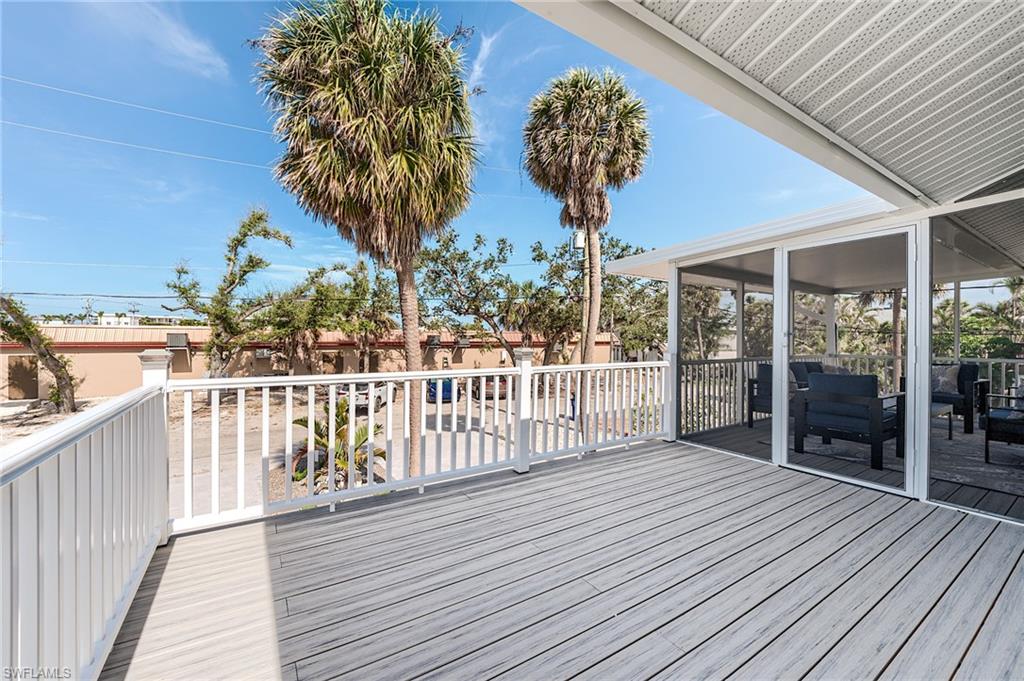 Deck with a sunroom- Virtually Edited Image