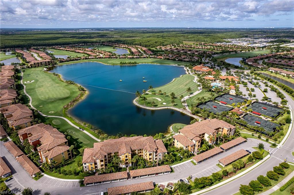 Expansive lake and golf course frontage