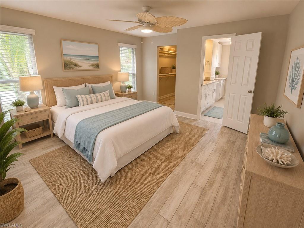 Virtually Staged Primary Bedroom