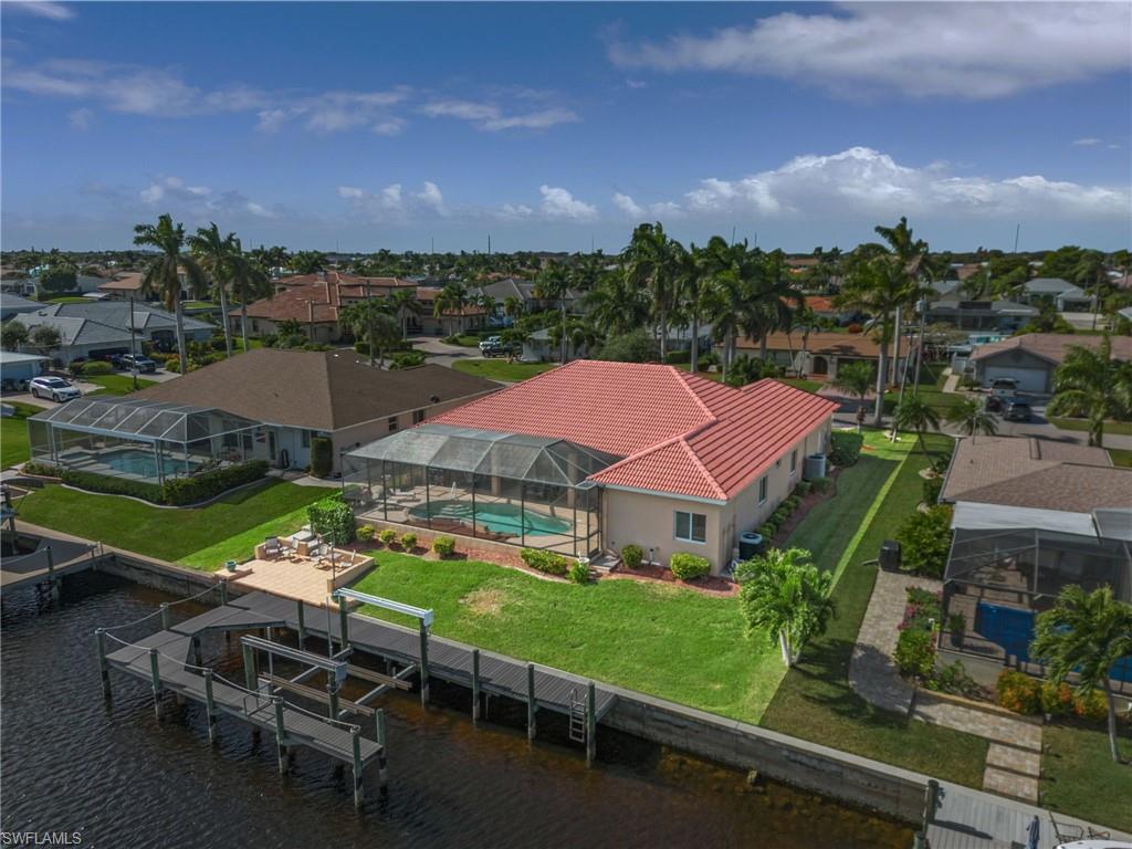 Aerial view of the dock