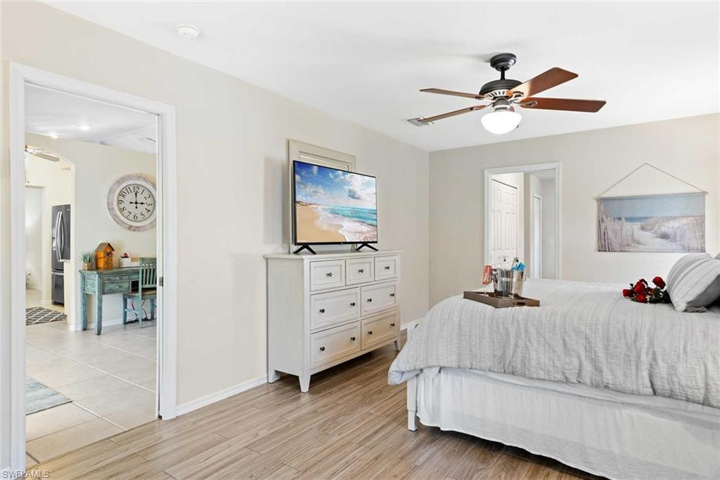 Primary Bedroom with Flat Screen tv