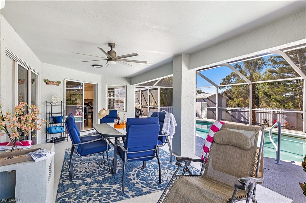Patio dining area