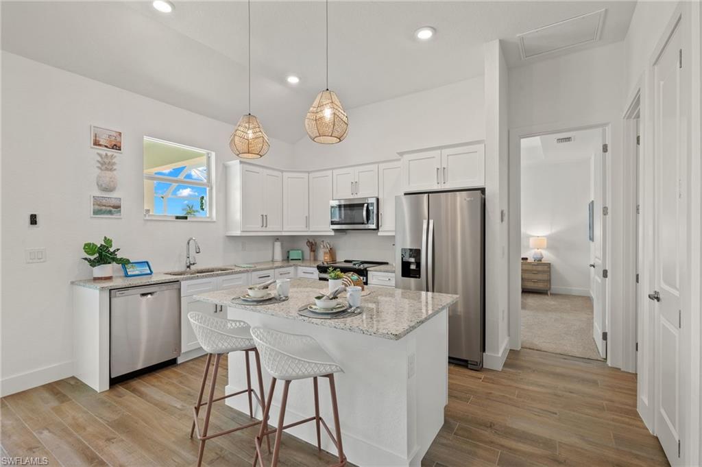 Kitchen with stainless steal appliances