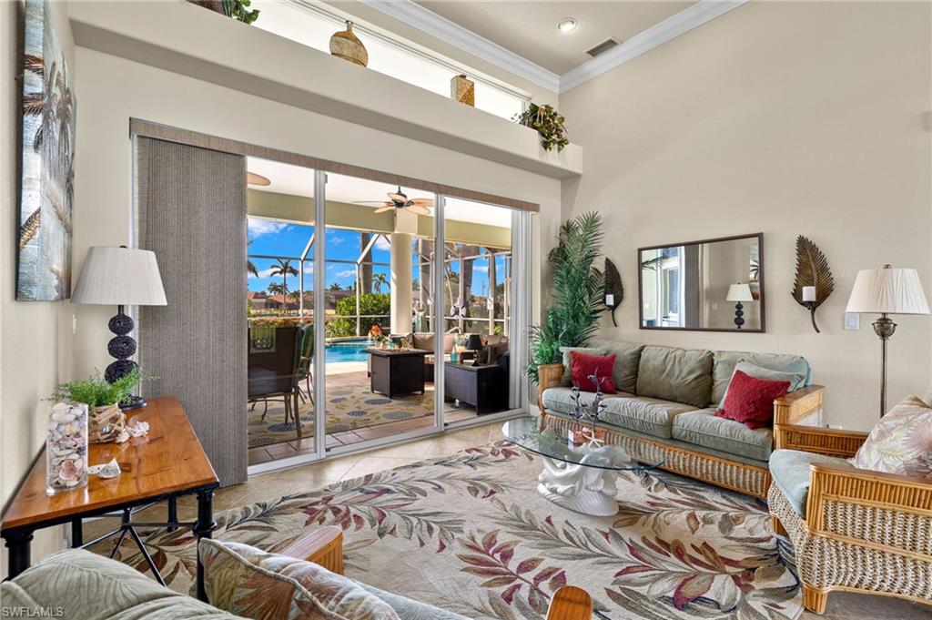Sitting Area with pool view