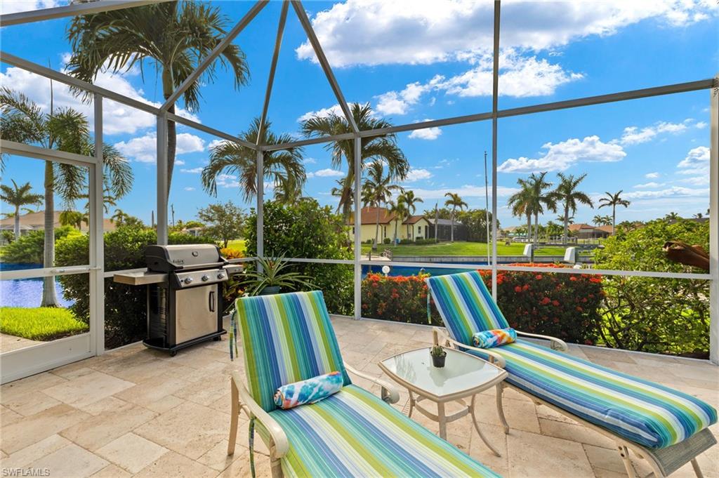Sunning chairs and BBQ