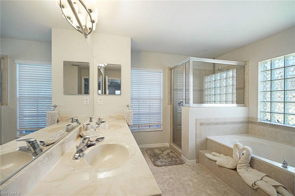 Bathroom with soaking tub