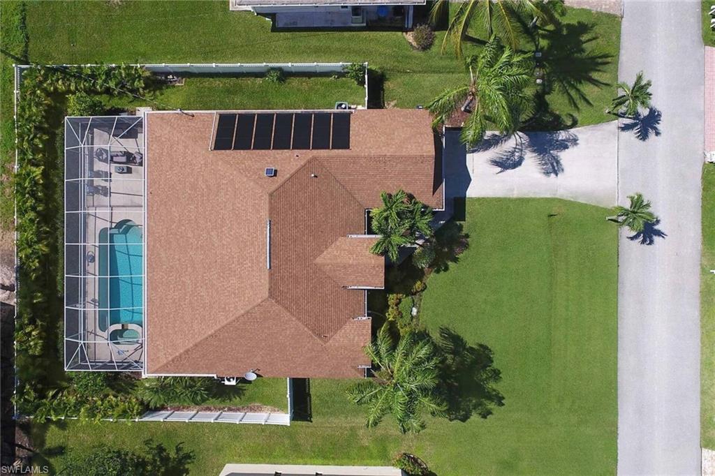 Aerial view of house