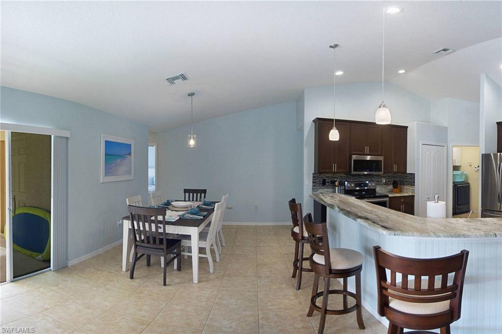 Kitchen and dining area