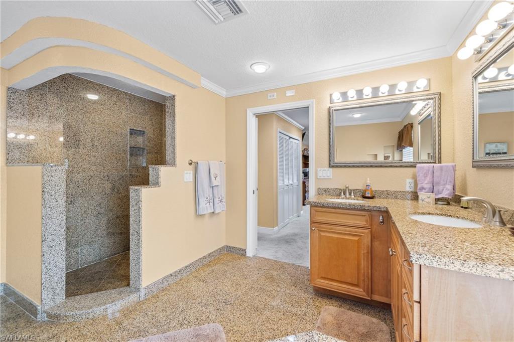 Primary bathroom with walk-in shower