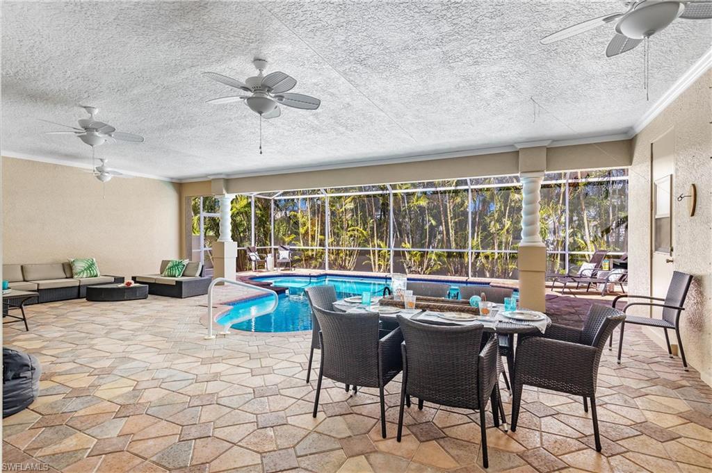 Patio seating area