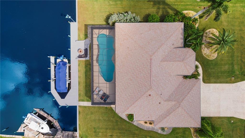Aerial View of House & Dock