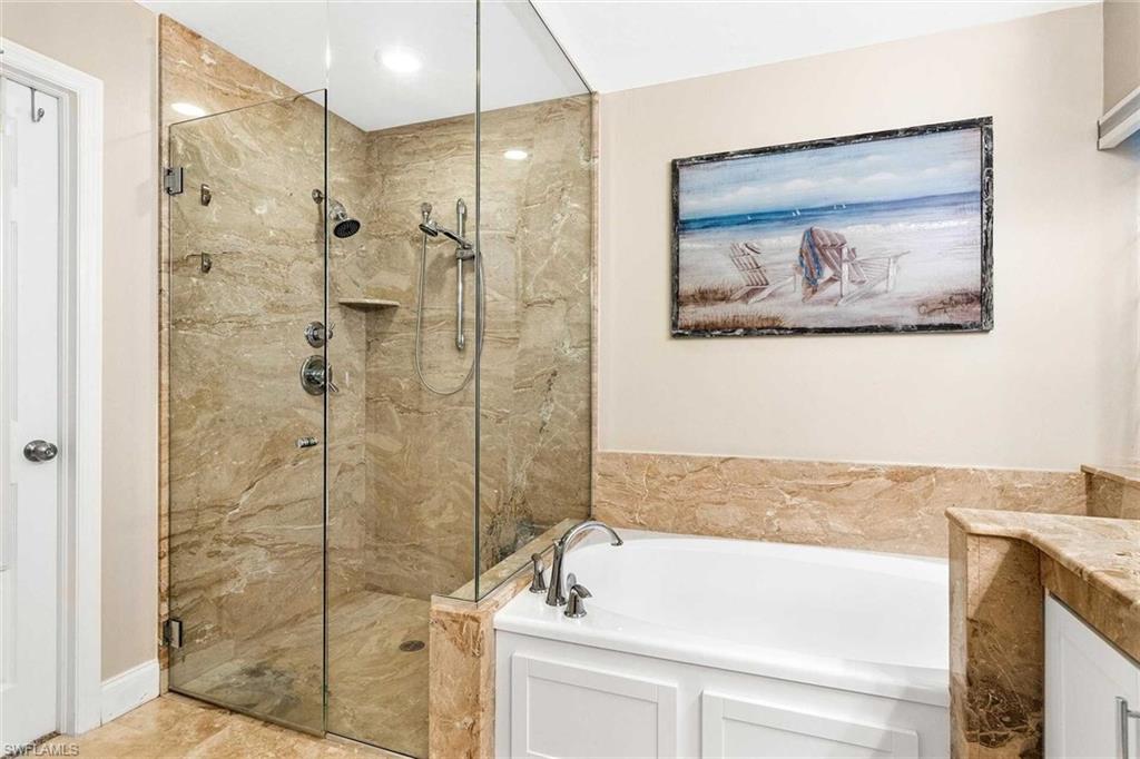 Primary Bathroom with shower & Soaking Tub