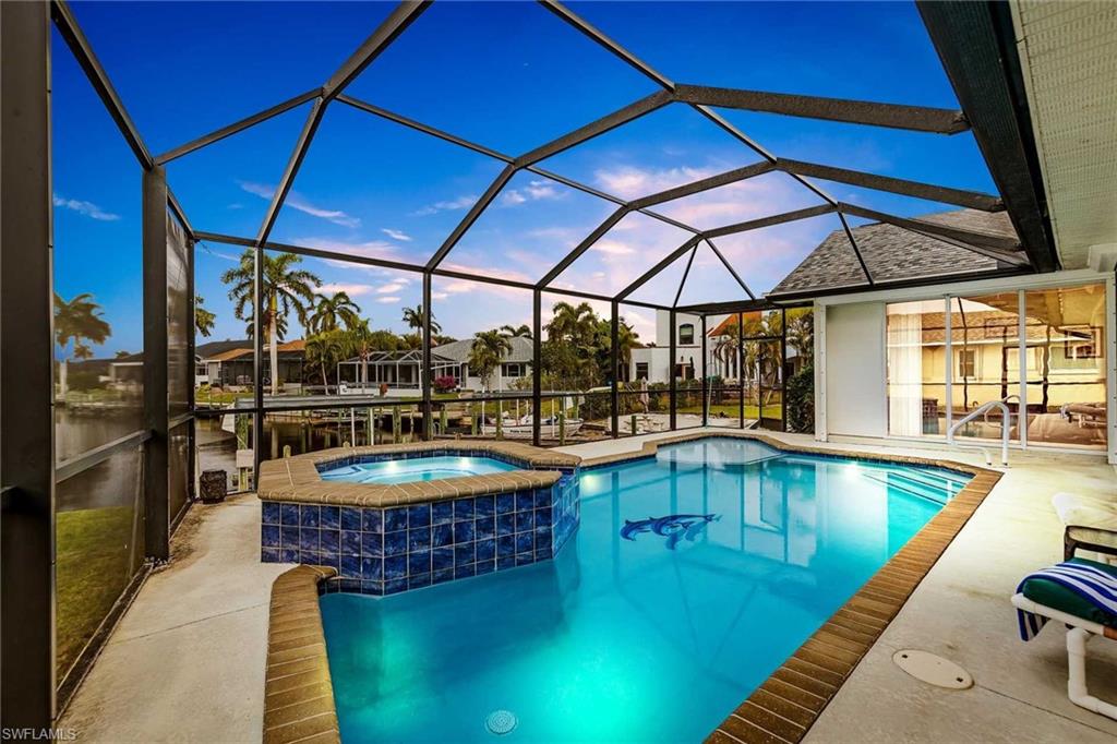 Evening Pool & Spa View