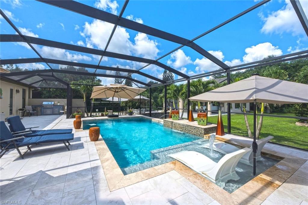 A pool with a view