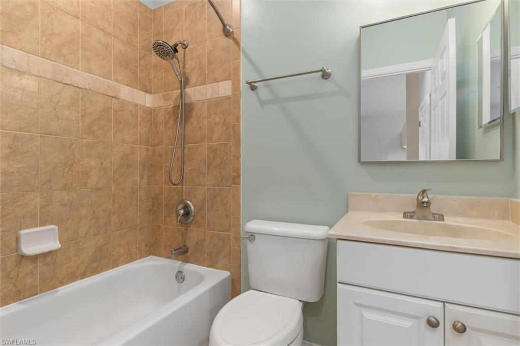 Bathroom #2 has shower tub combo