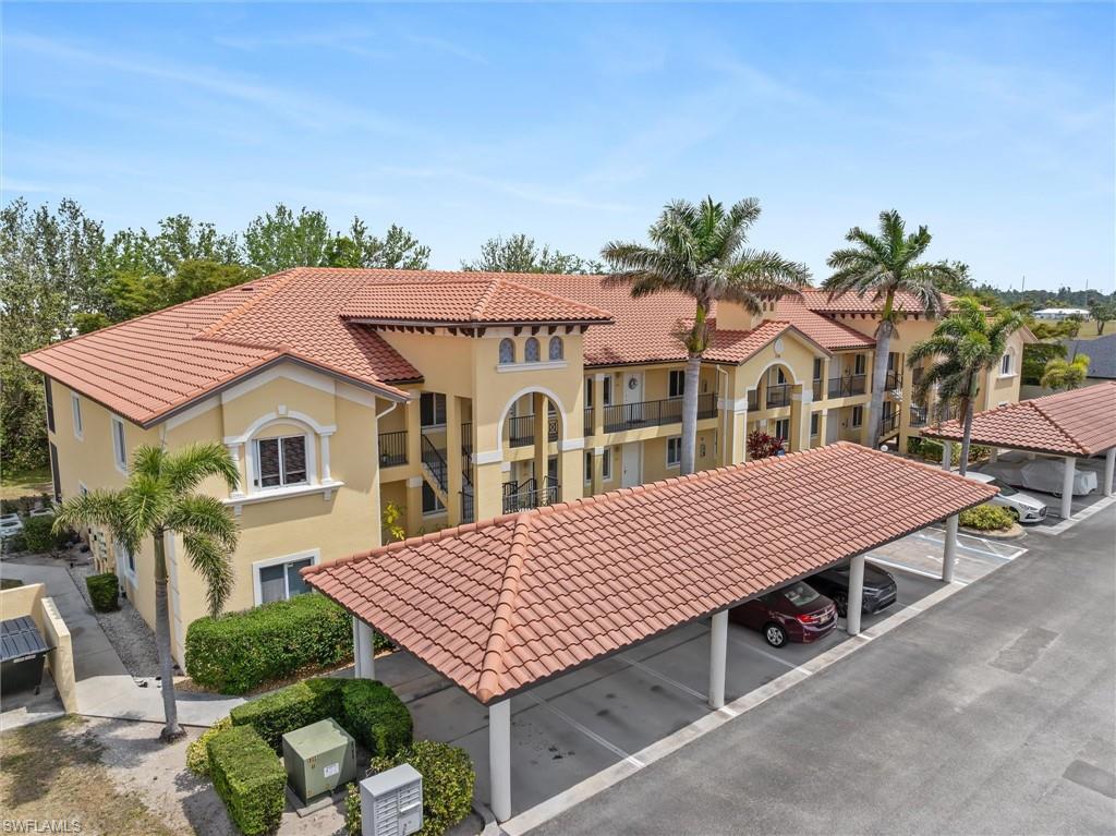 Aerial of your condo and carport