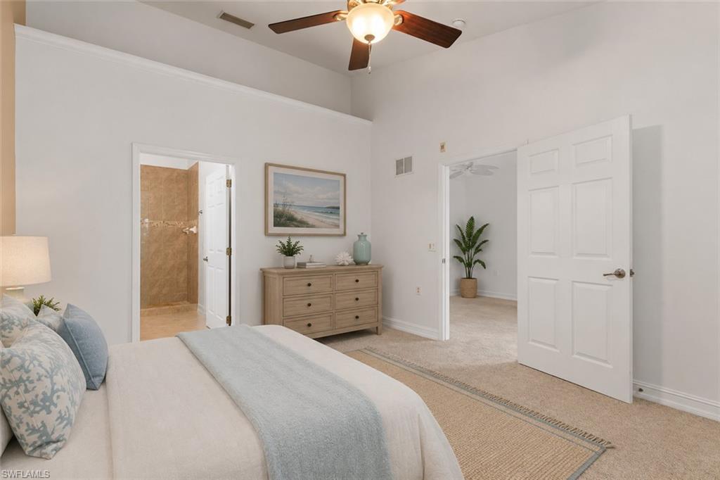 Virtual Staged Primary Bedroom