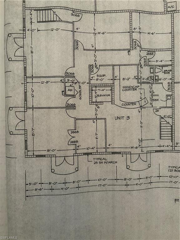 First Floor with 4 separate double door entries.