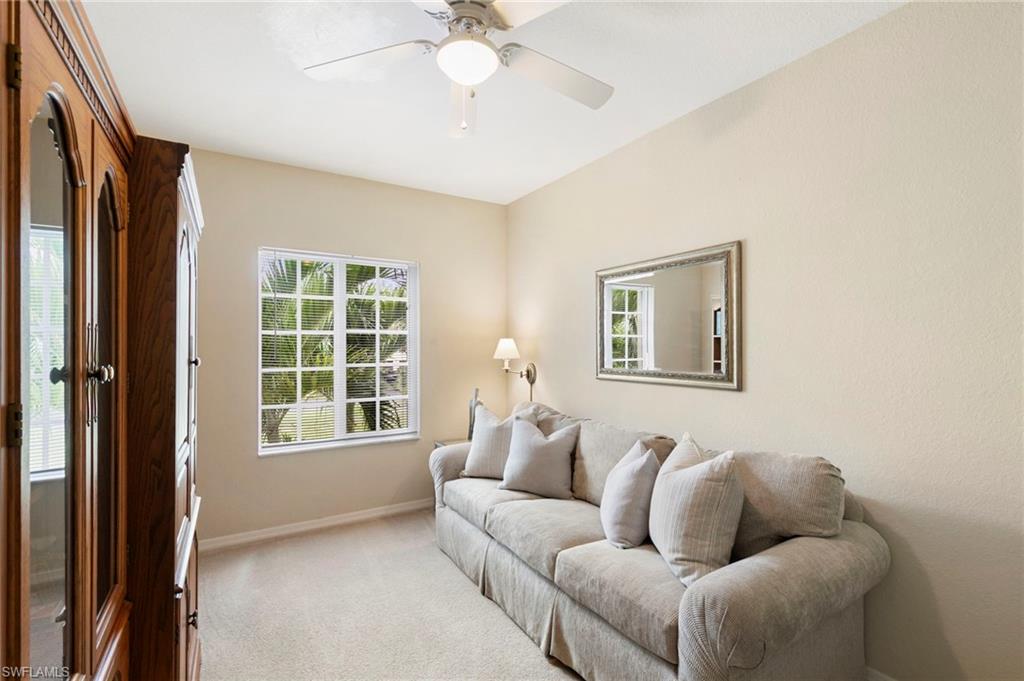 The den is the perfect flex space that can be used as a home office, media room, or a personal gym.