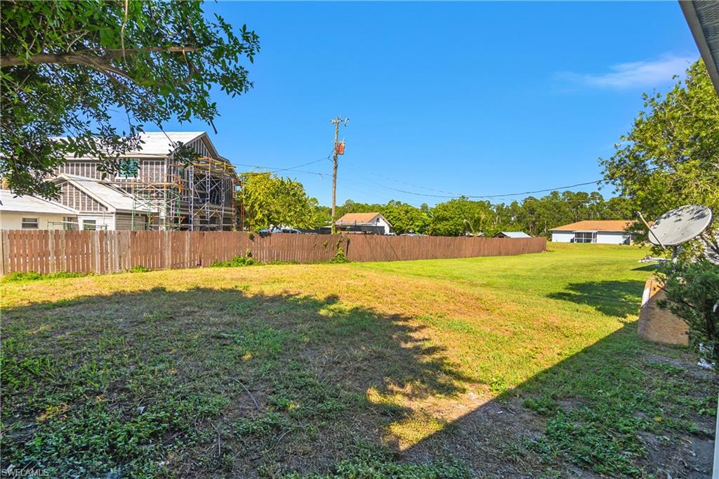 Expansive backyard