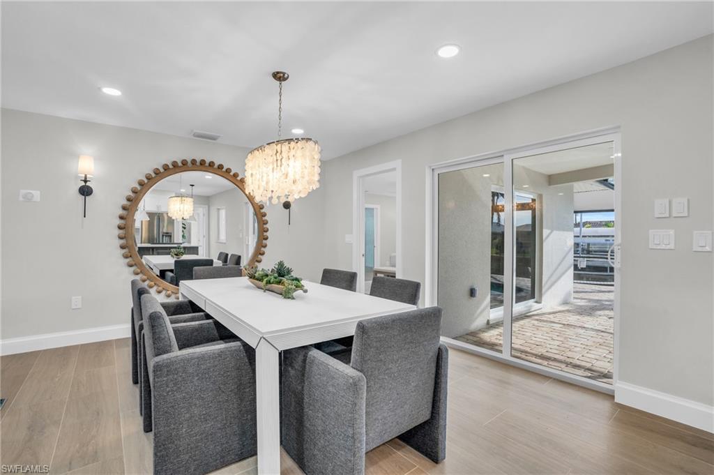 Spacious Dinging area with designer appointments included