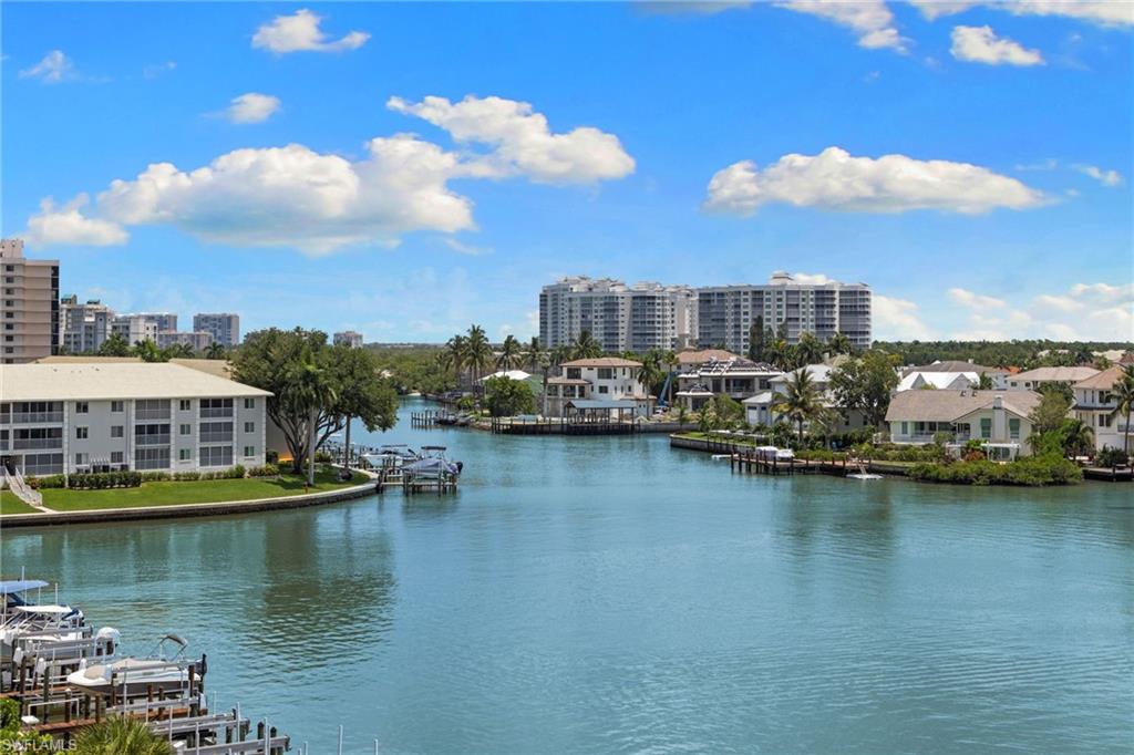 Waterfront property featuring multiple boat docks