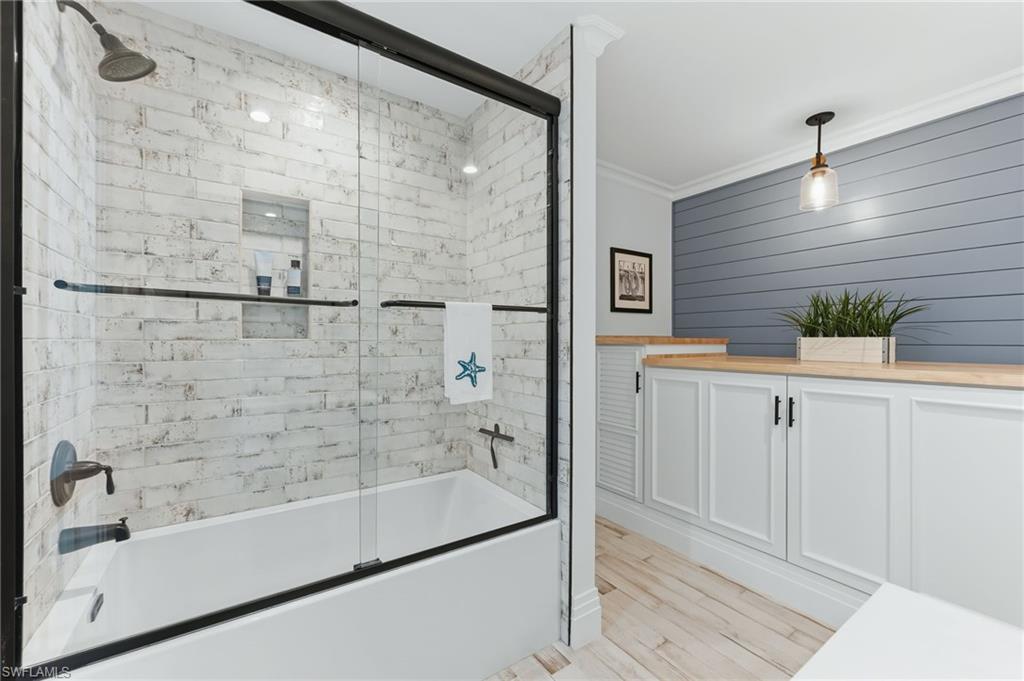 Guest bath with laundry
