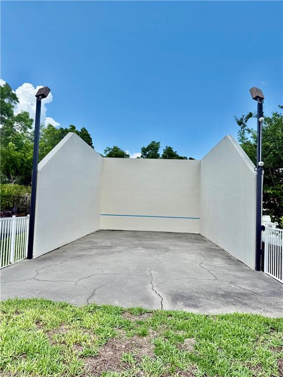 Wall ball court