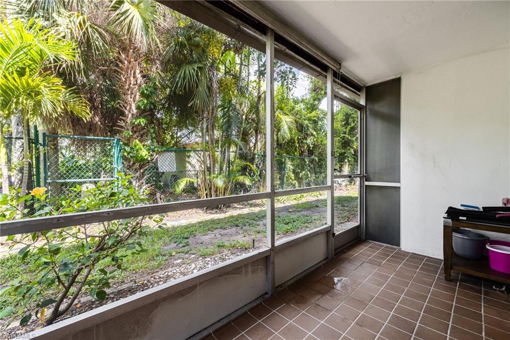 Screened lanai