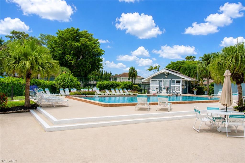 One of two community pools
