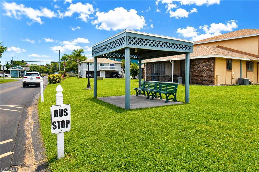 Bus stop bench