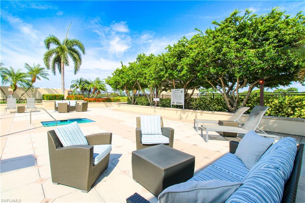 View of patio featuring outdoor lounge area