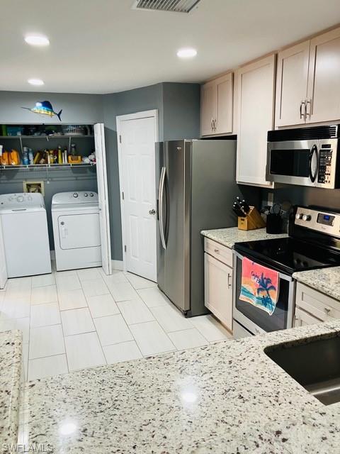 Kitchen, pantry and washer and dryer