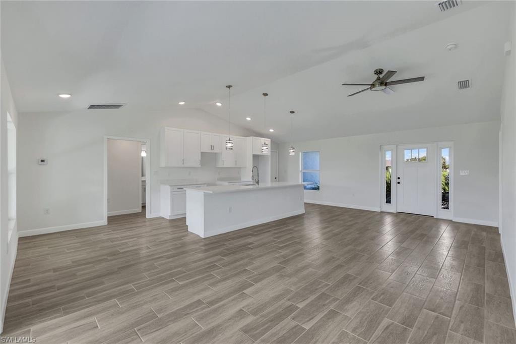 open concept floor plan