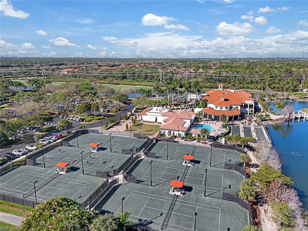 Aerial View of Tennis Courts