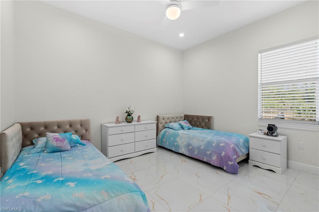 3rd bedroom located in the 2nd wing of the split plan floorplan.