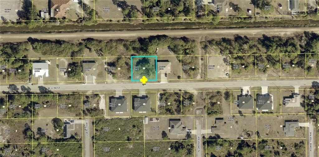 Aerial Map. Displaying the property's boundaries and surrounding parcels