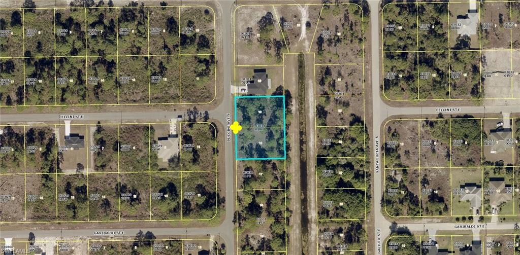 Aerial Parcel Map. Illustrating the property's boundaries and surrounding lots